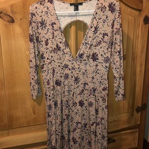 Low cut A-line dress